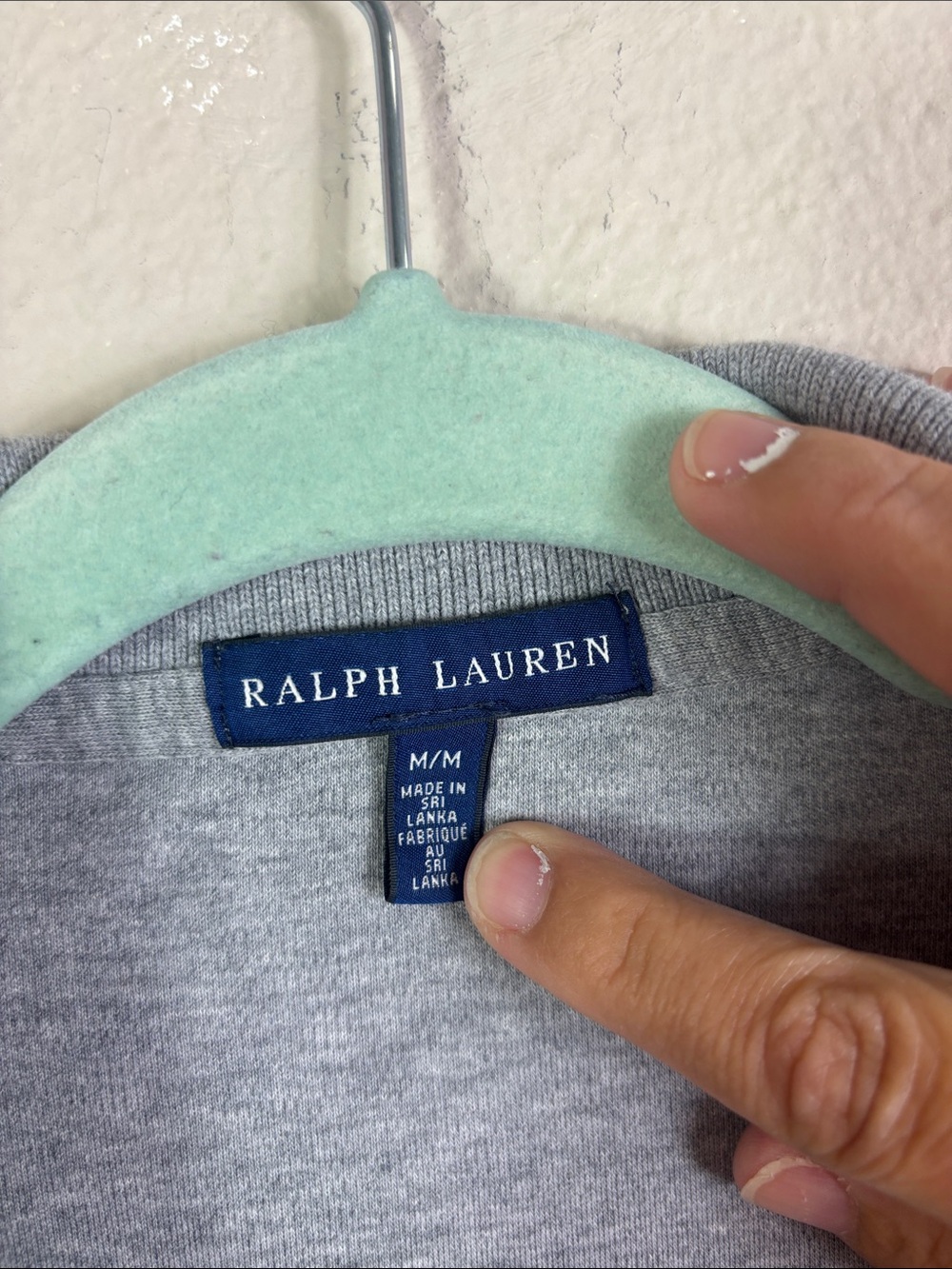 Ralph Lauren Partial Button Down Collared Mini Shirt Dress Grey size Medium - Picture 5 of 10